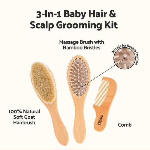 Baby Hair Brush and Comb Set