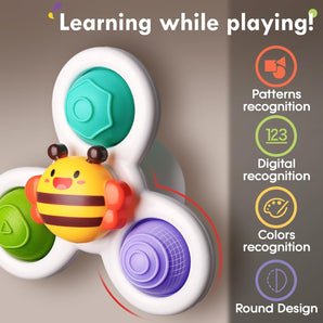 3PCS Suction Cup Spinner Toys