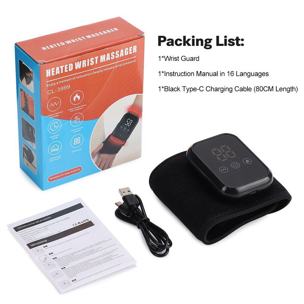 Rechargeable Heating Wrist Massager